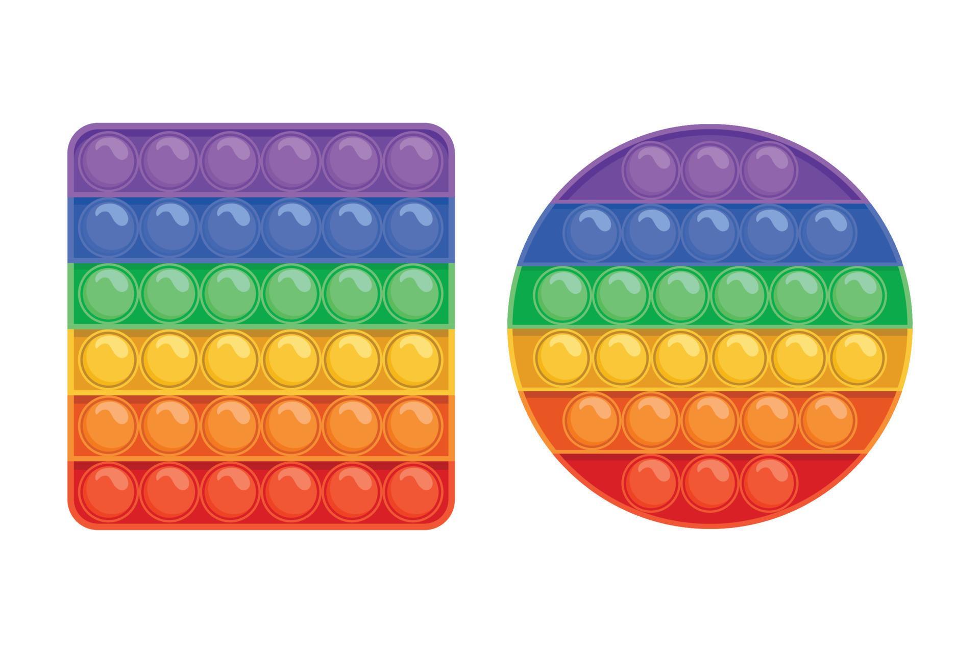 Pop it fidget trendy sensory plaything vector image 3792837 Vector Art