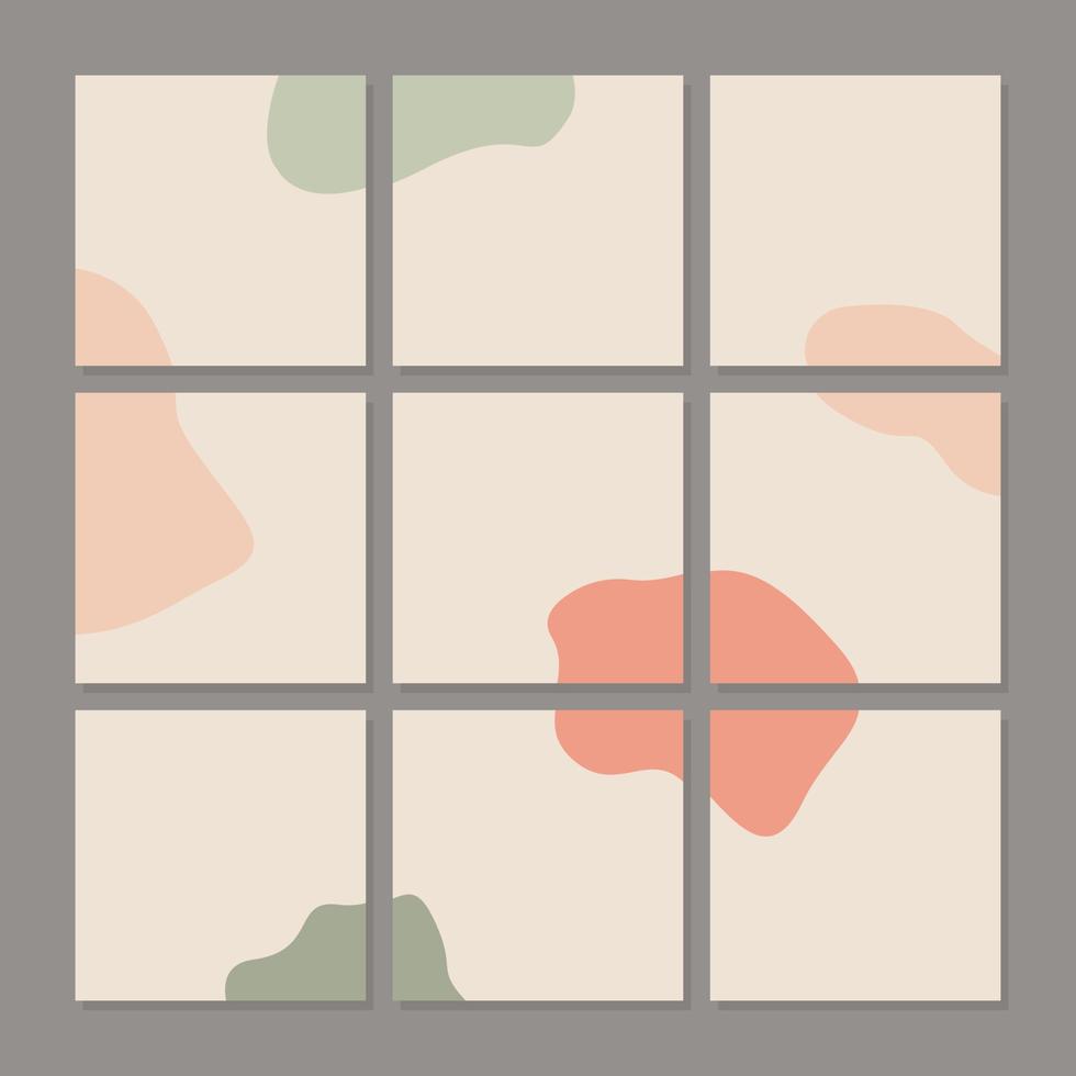 Social media post background template vector