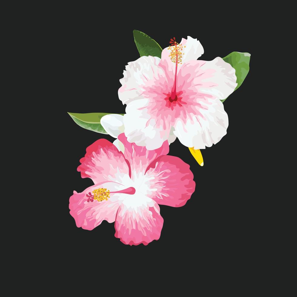 Floral poster, invite. Vector arrangements for greeting card or invitation design