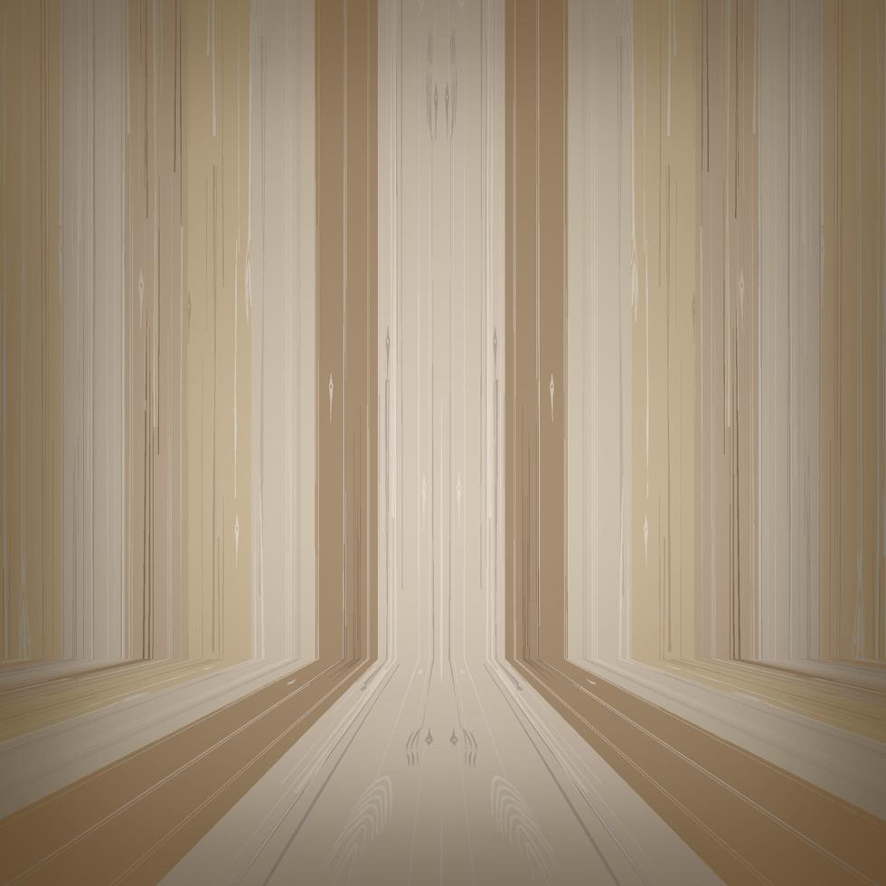 Empty wooden room space for background. Vector. vector