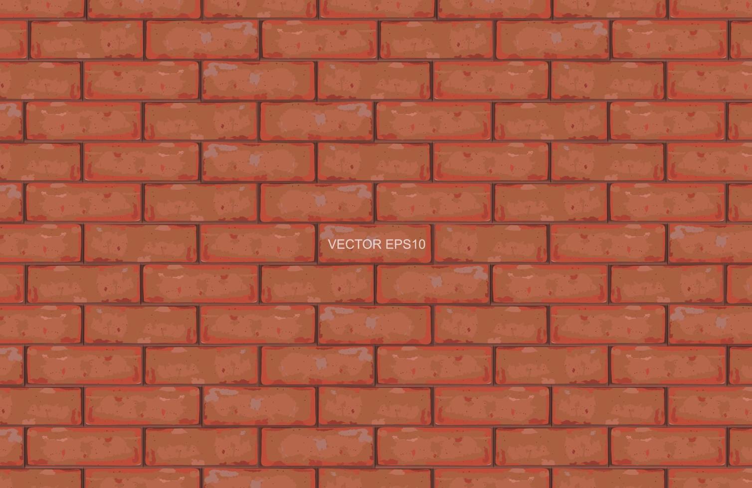Red brick wall texture background. Vector. vector