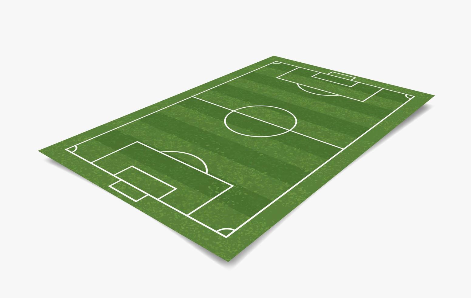 campo de fútbol o campo de fútbol aislado sobre fondo blanco. elementos de perspectiva. vector. vector