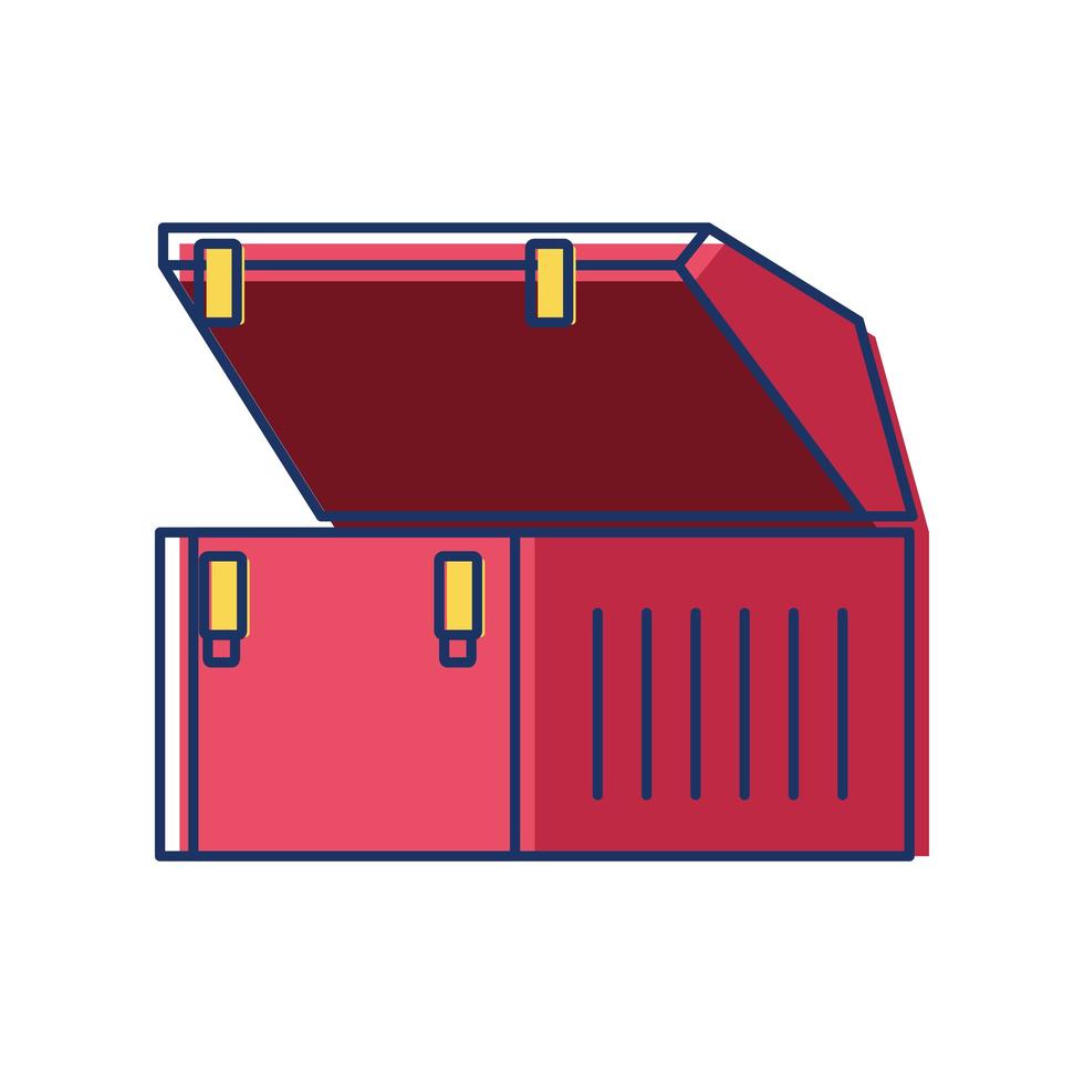 open toolbox empty vector