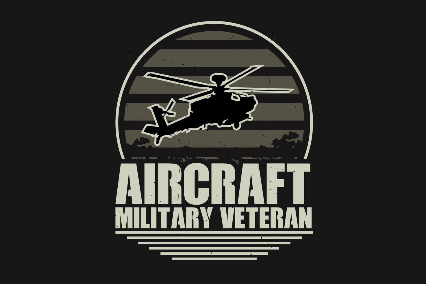diseño de silueta de veterano militar de avión vector
