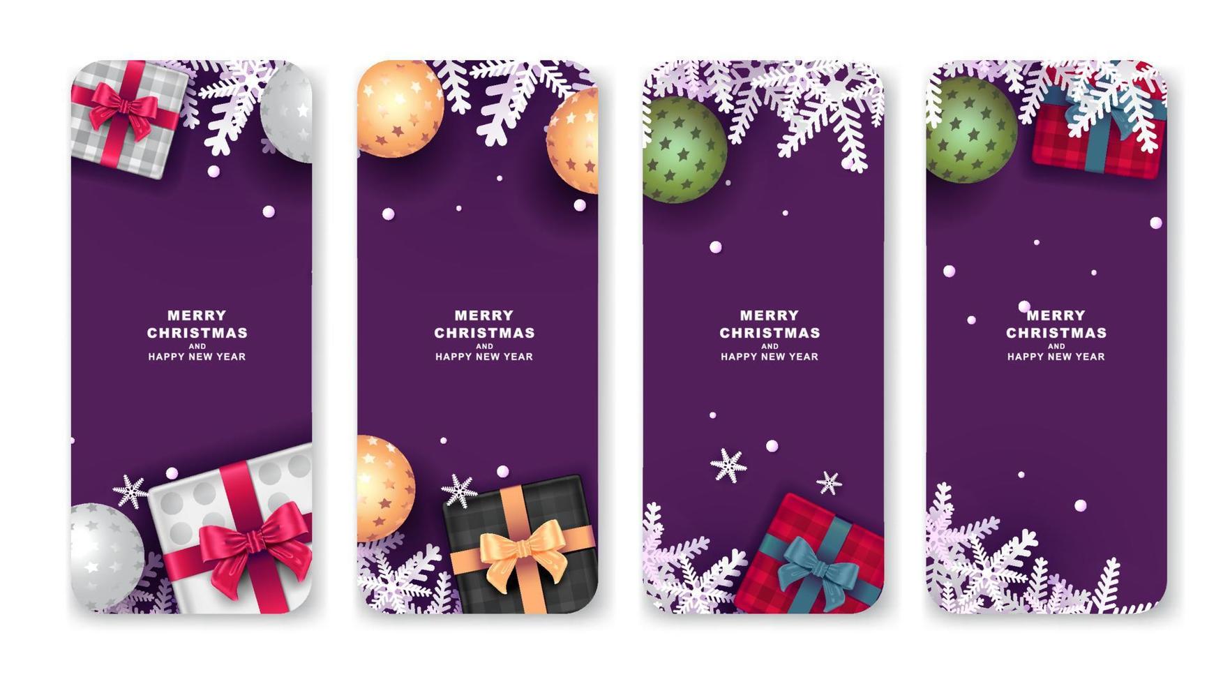 Merry Christmas and happy new year banner with decoration for christmas festival. vector