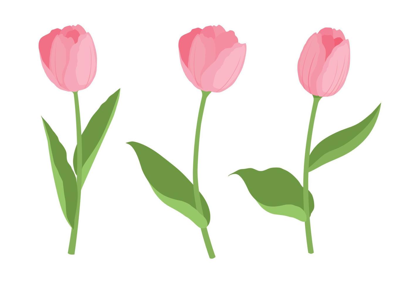 Cute garden tulip icons set, cartoon style 3794260 Vector Art at Vecteezy