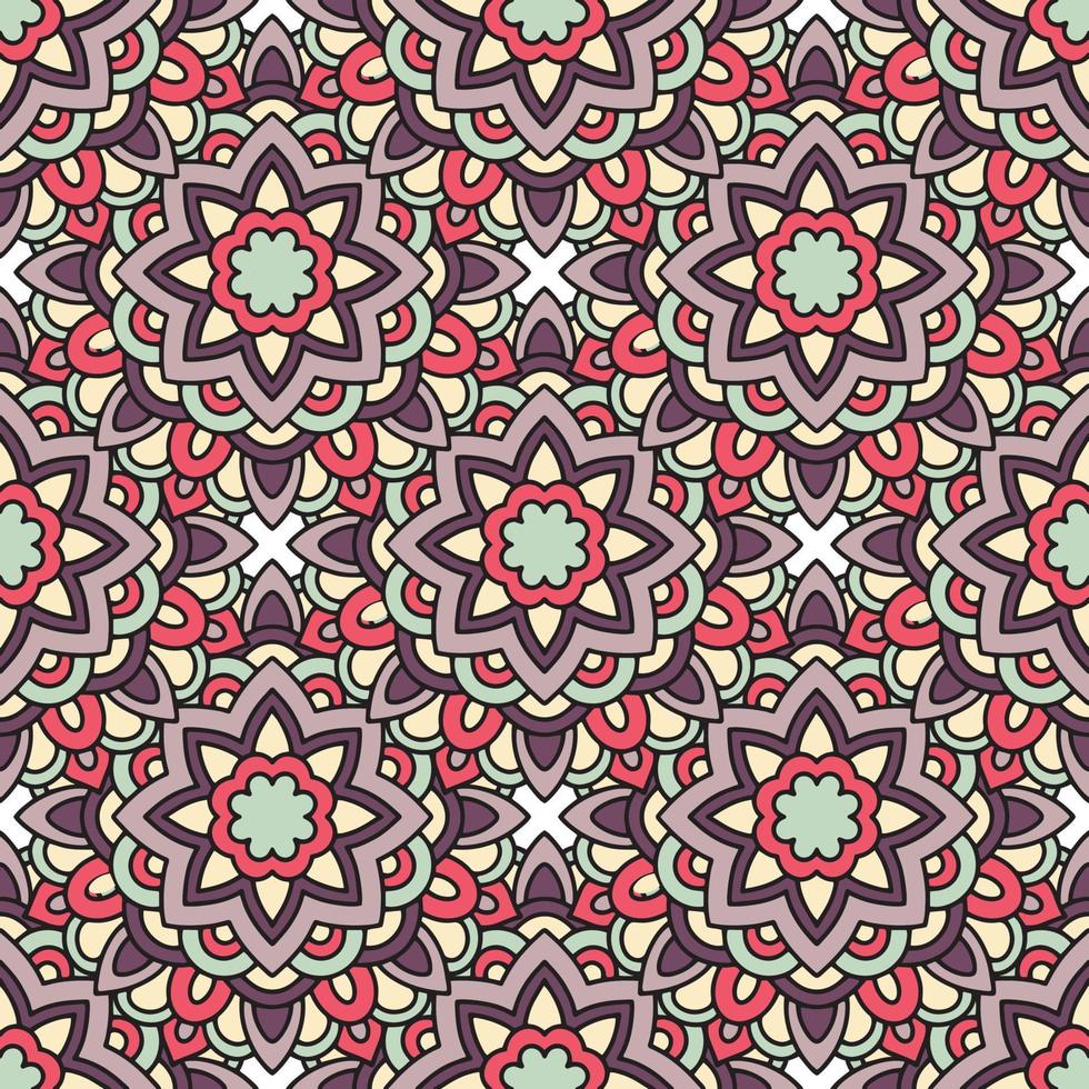 Ethnic tribal pattern, outline style vector