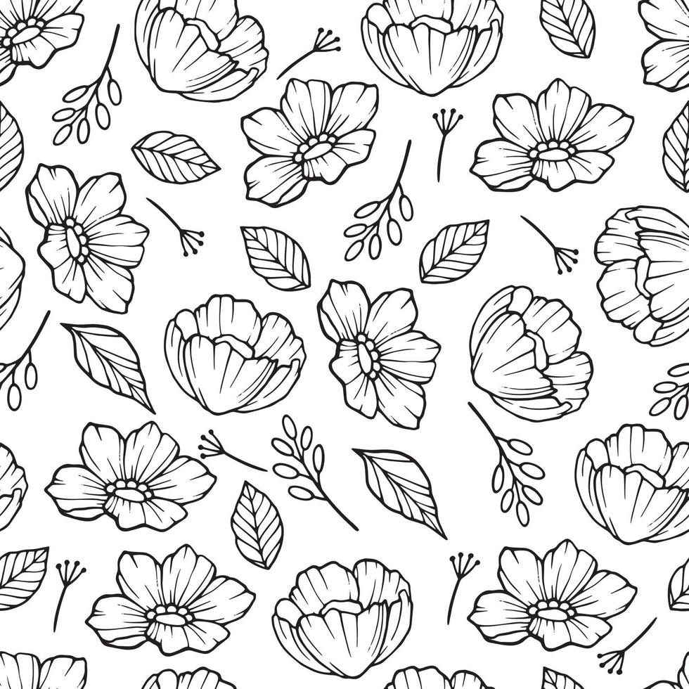 Rose hip with leaf pattern, outline style vector