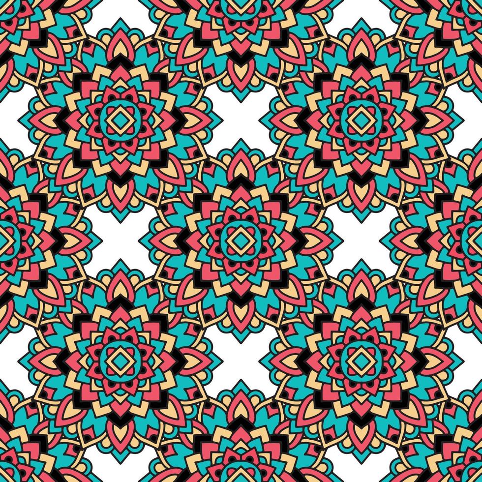 Aztec tribal pattern, outline style vector