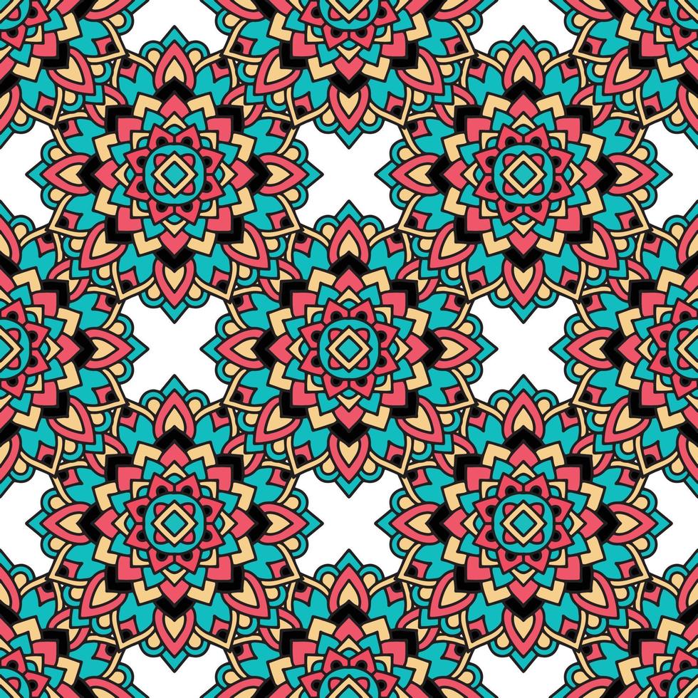 Aztec tribal pattern, outline style vector