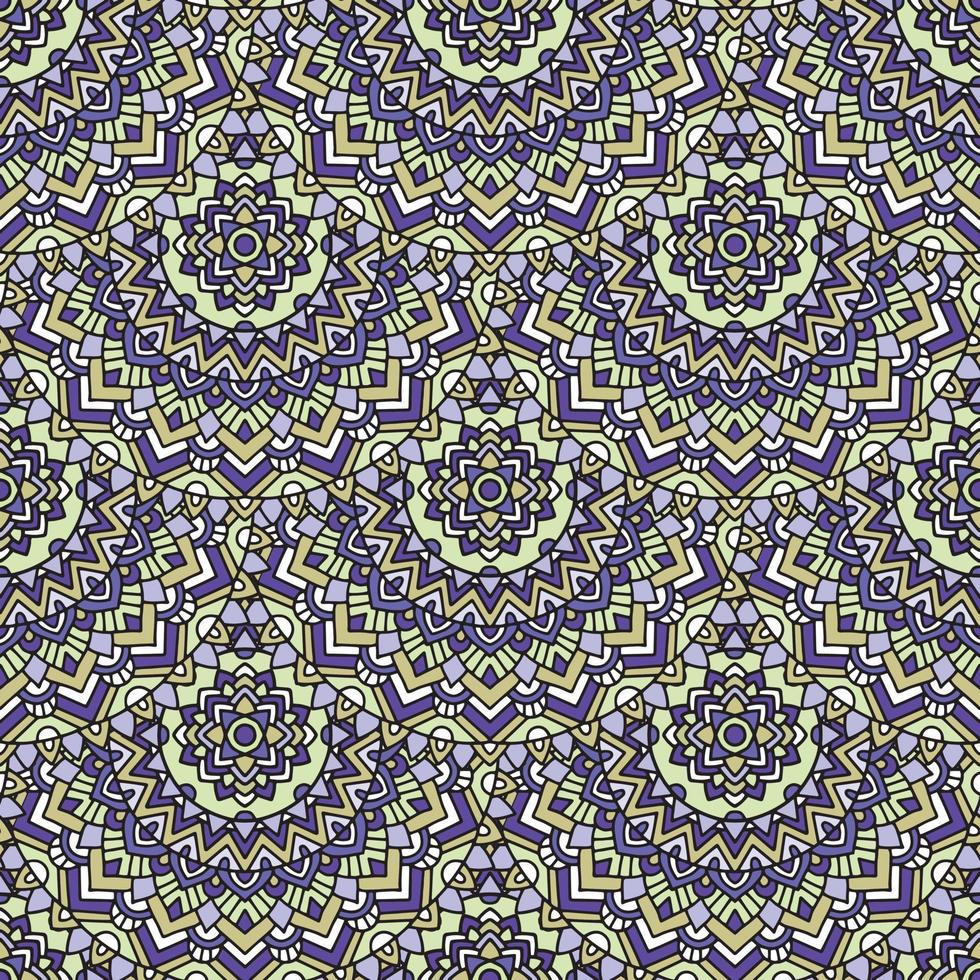 Abstract geometric design in pastel colors. Ethnic decorative art in pink, blue and gray. Indian style pattern. vector