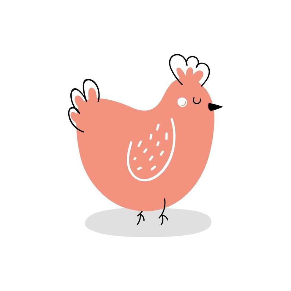 Easter chicken. Design for Easter vector