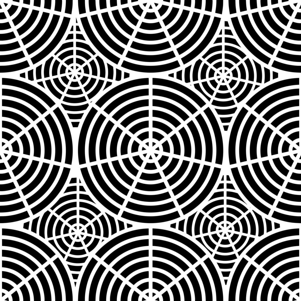 Geometric pattern with spider web vector