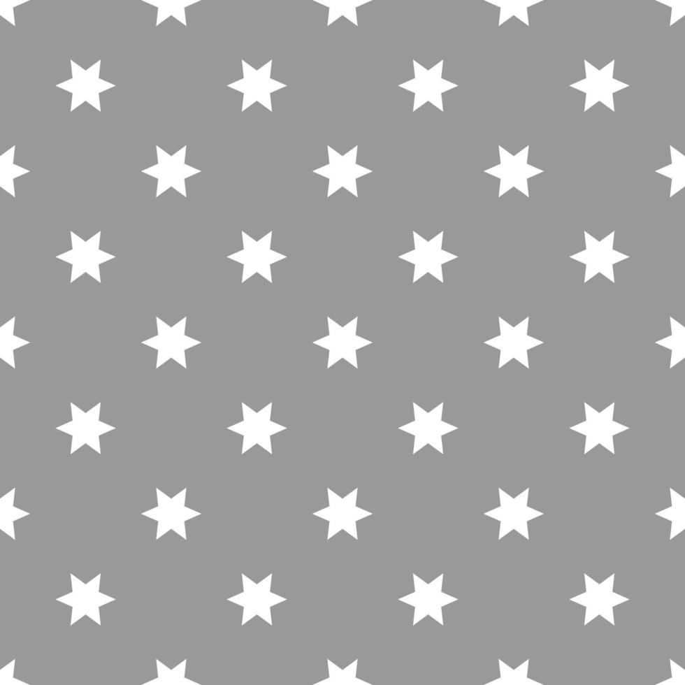 seamless pattern with stars depicted on grey surface. vector