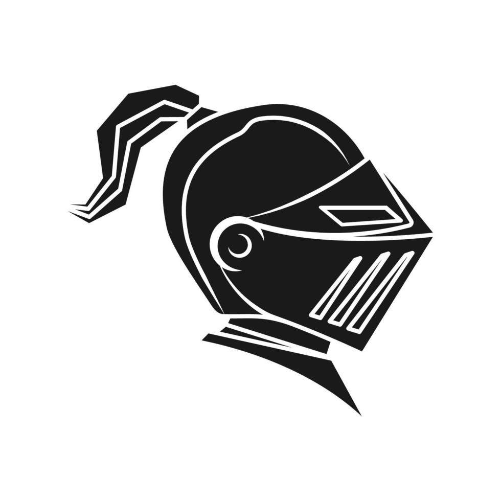 medieval helmet icon vector