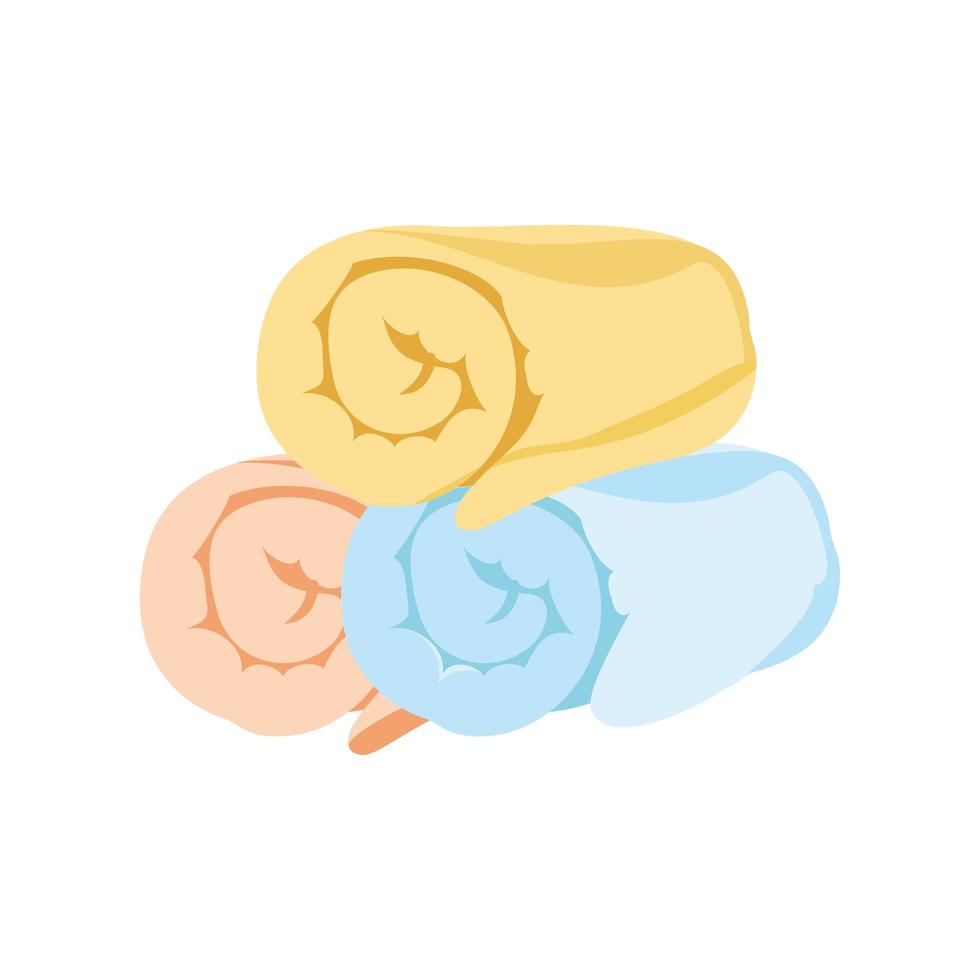 roll towels hygiene vector