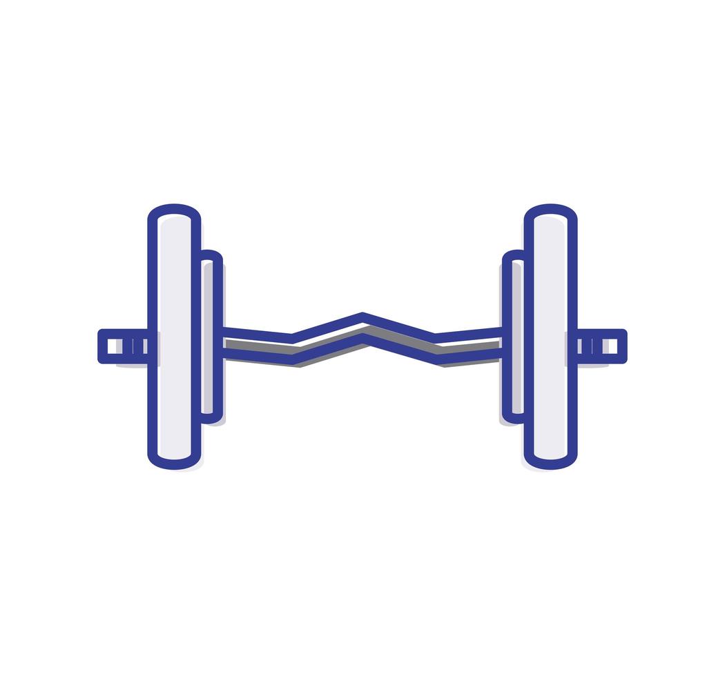 fitness gym barbell vector