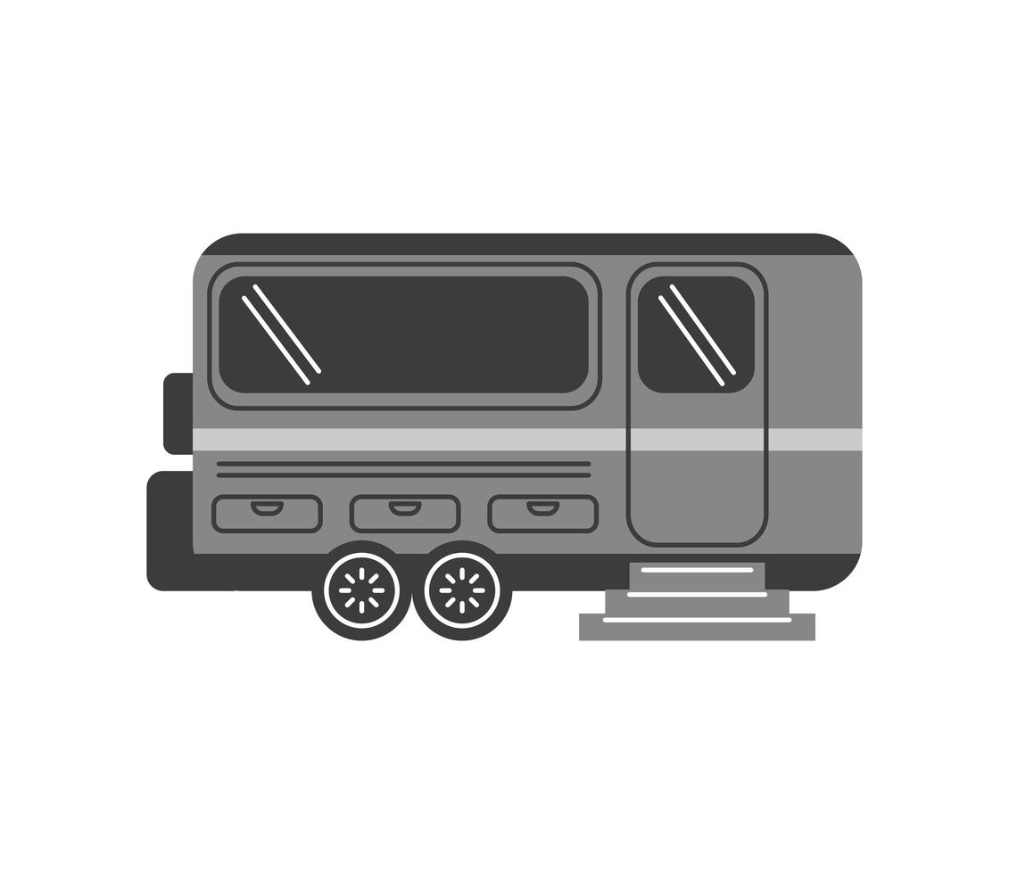 camper trailer recreational vector
