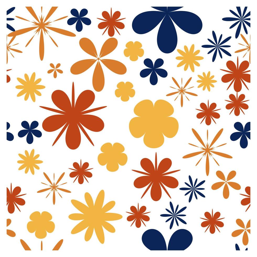 colorful flower petal seamless pattern perfect for background or wallpaper vector