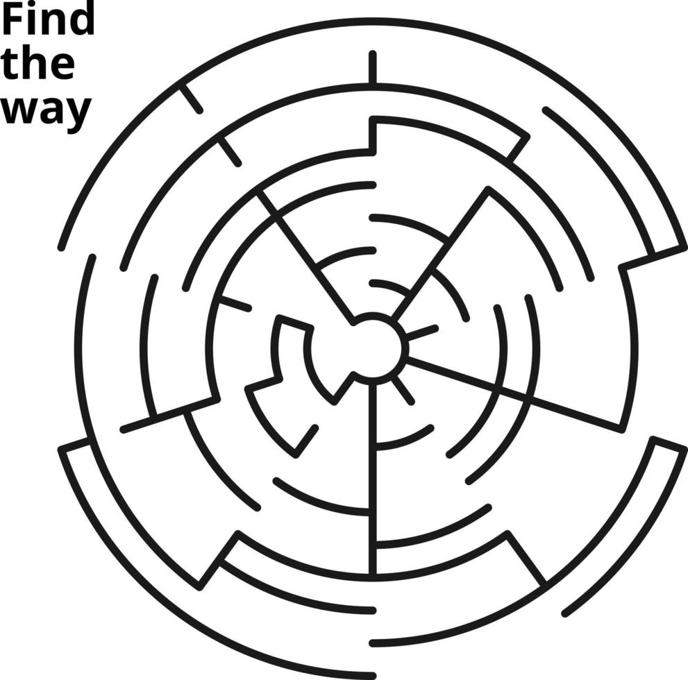 maze pattern find the way perfect for killing time vector