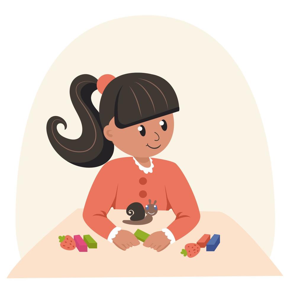 una niña esculpe en plastilina. ocio infantil. ilustración vectorial de dibujos animados aislado 3795018 Vector en Vecteezy una niña esculpe en plastilina. ocio infantil. ilustración vectorial de dibujos animados aislado 3795018 Vector en Vecteezy