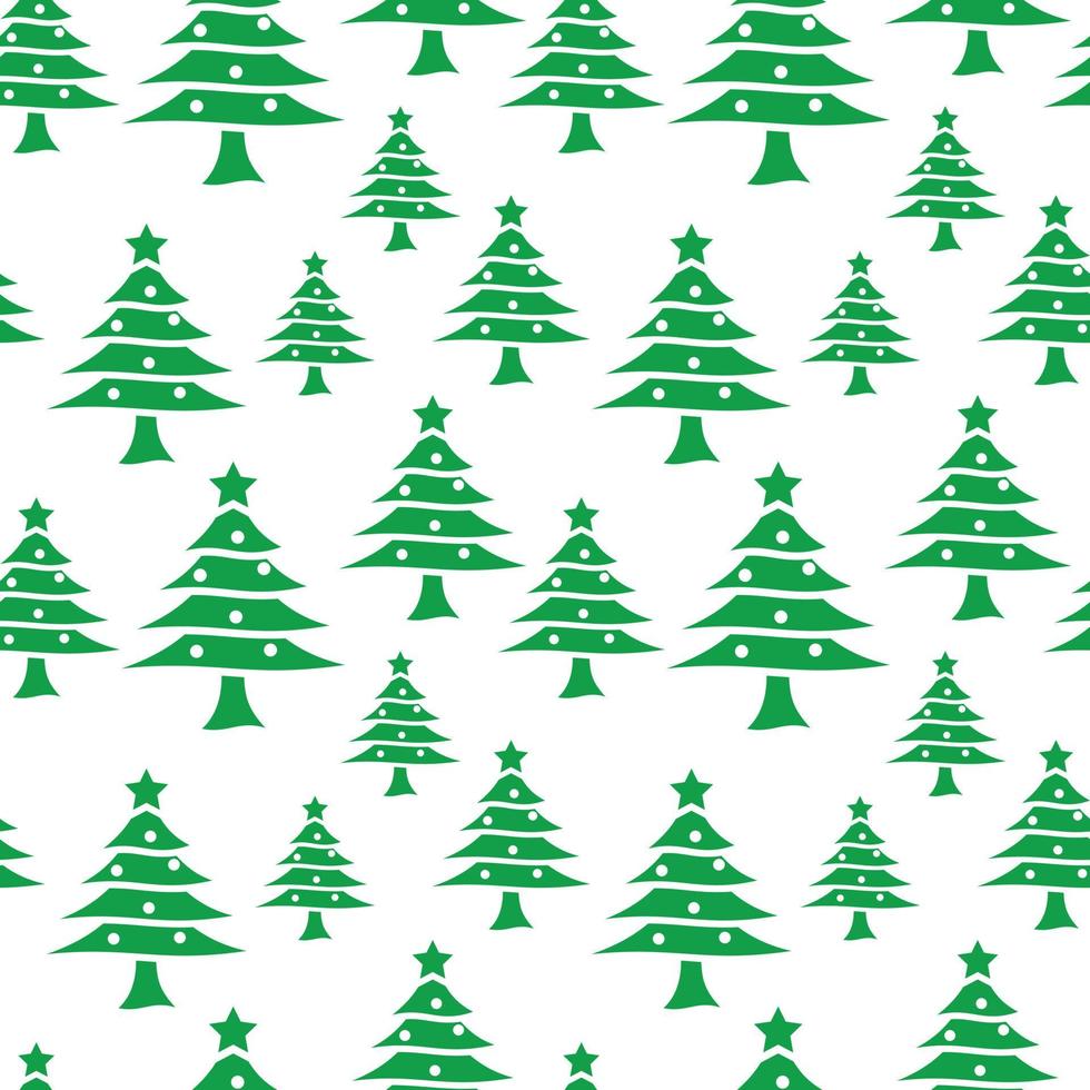 Christmas tree pattern design for print template vector