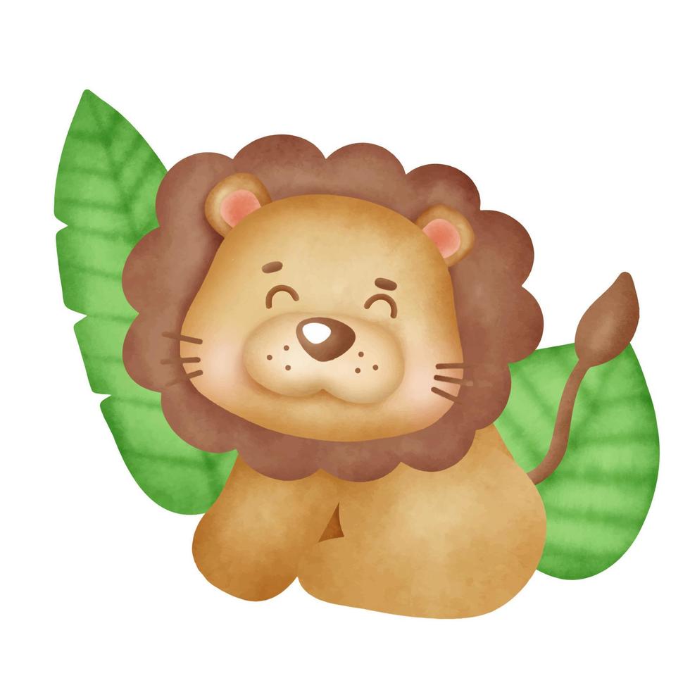 Hand drawn cute baby lion illustration . 3795327 Vector Art at Vecteezy