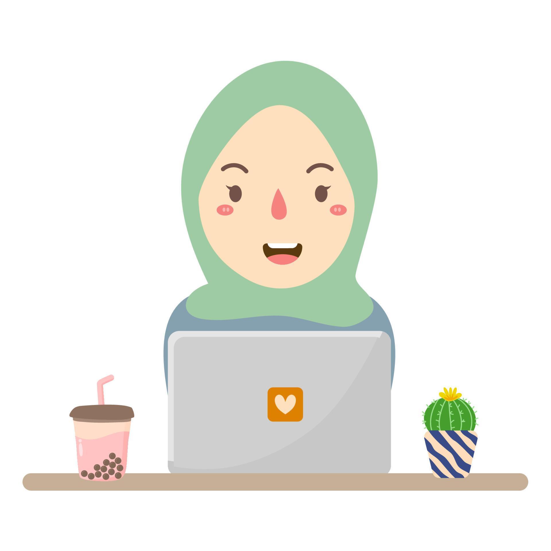 Computer Working Vector Art vector computer work 3795476 Vector Art at Vecteezy