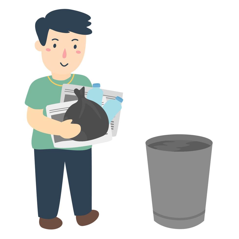 activities for kids cleaning up vector