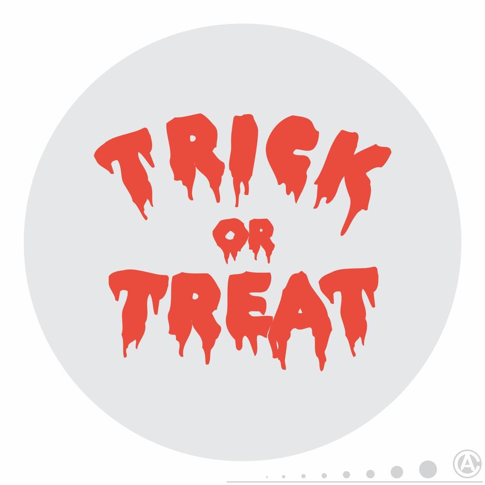 Trick or Treat Icon in Colorful Flat Style vector