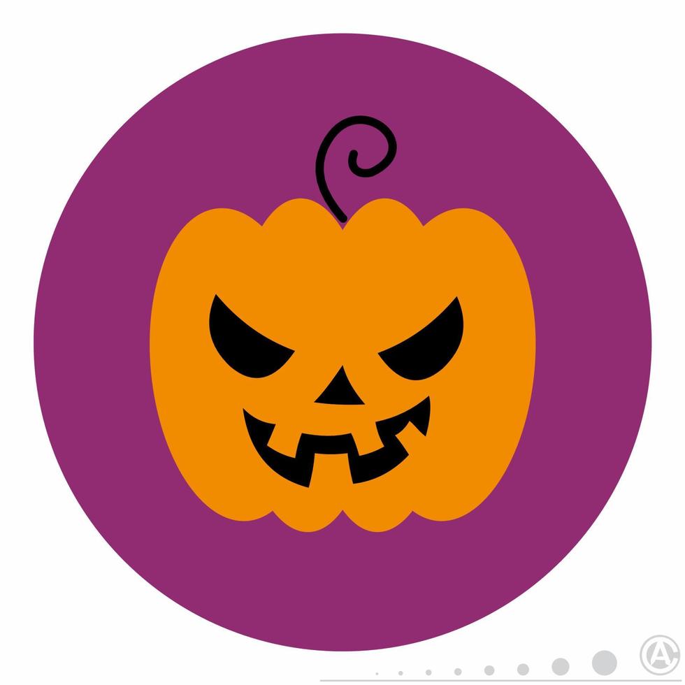 gráfico de vector de icono de calabaza