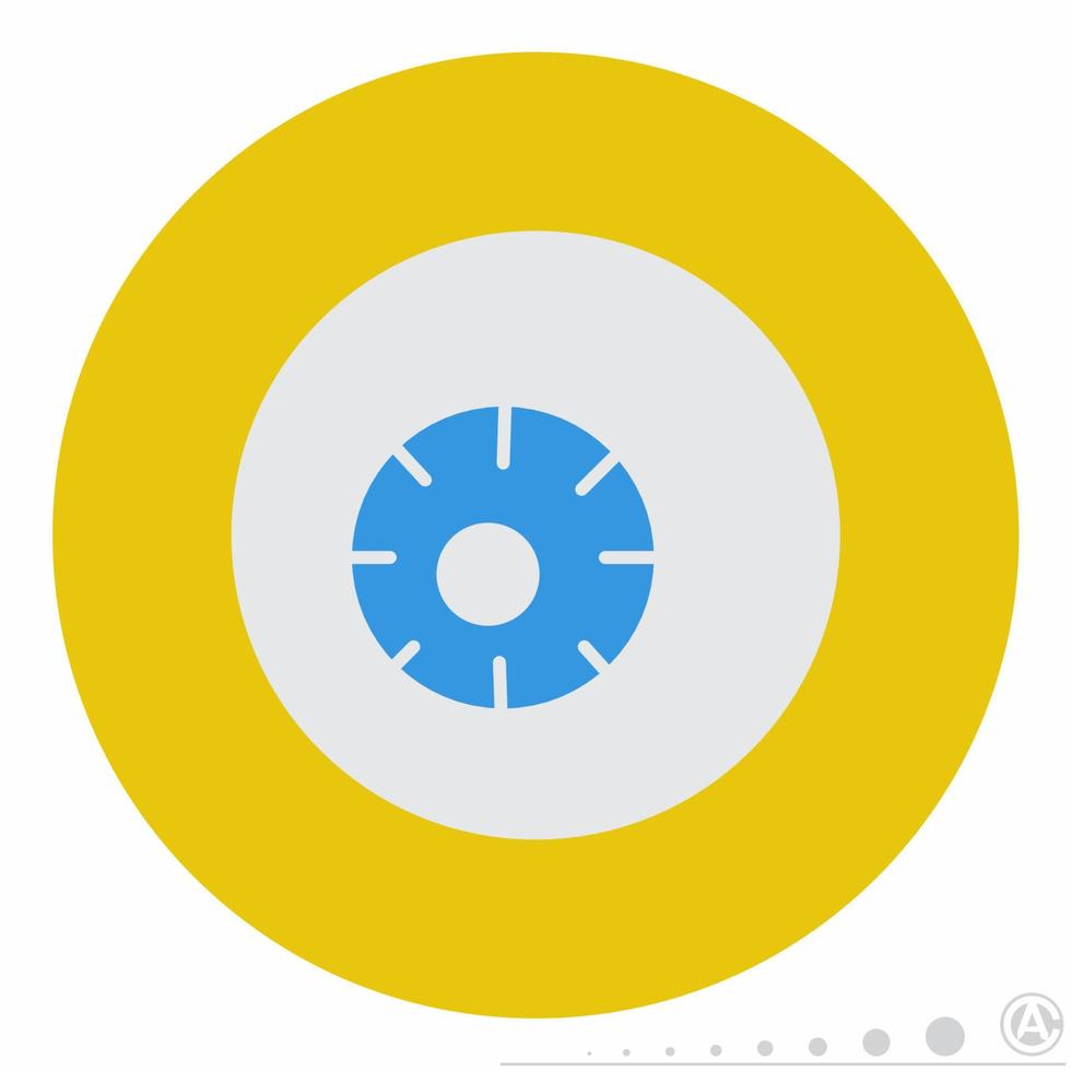 gráfico de vector de icono de bola ocular