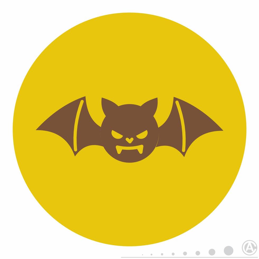 gráfico de vector de icono de murciélago