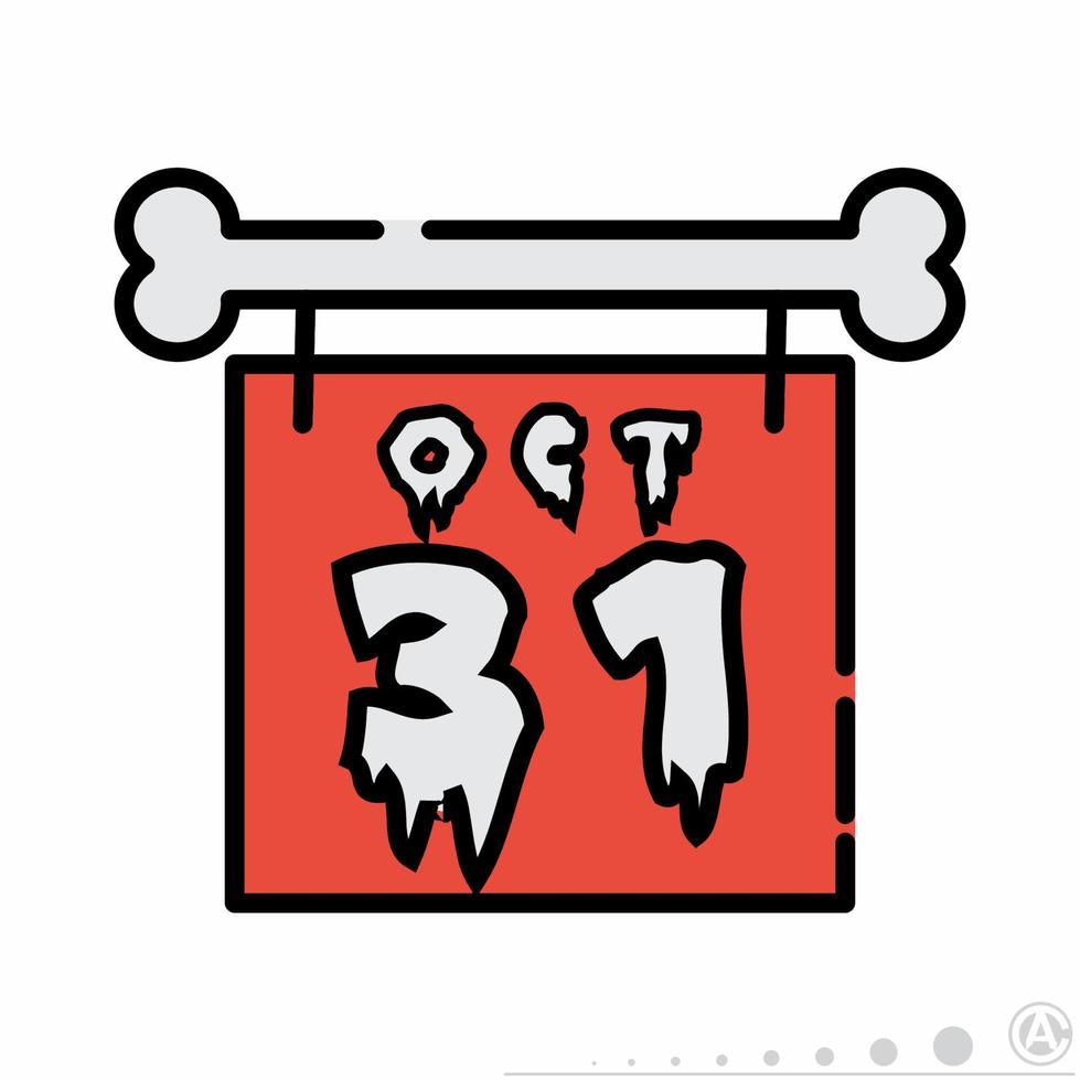 Trick or Treat Icon Flat Line... vector