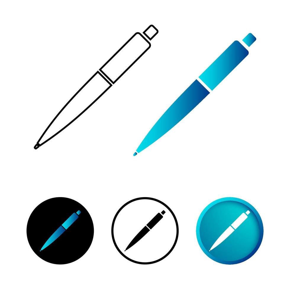 Abstract Pen Icon Illustration vector