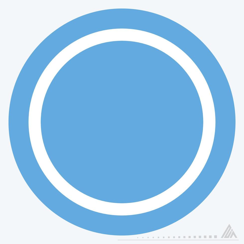 Icon Full Moon - Blue Eyes Style vector