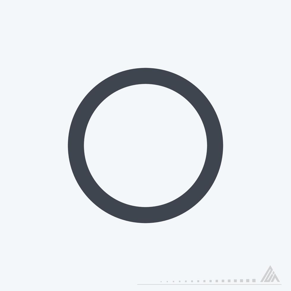 Icon Record - Line Style vector