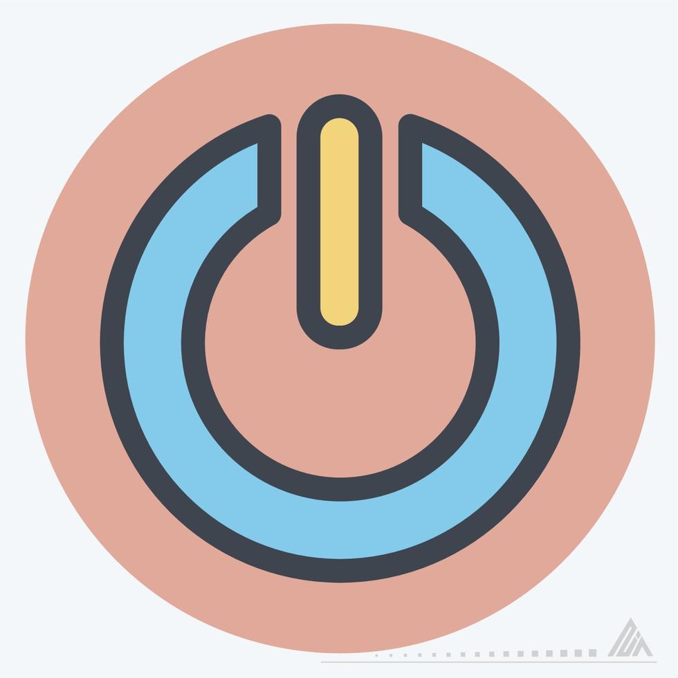 Icon Power - Color Mate Style vector