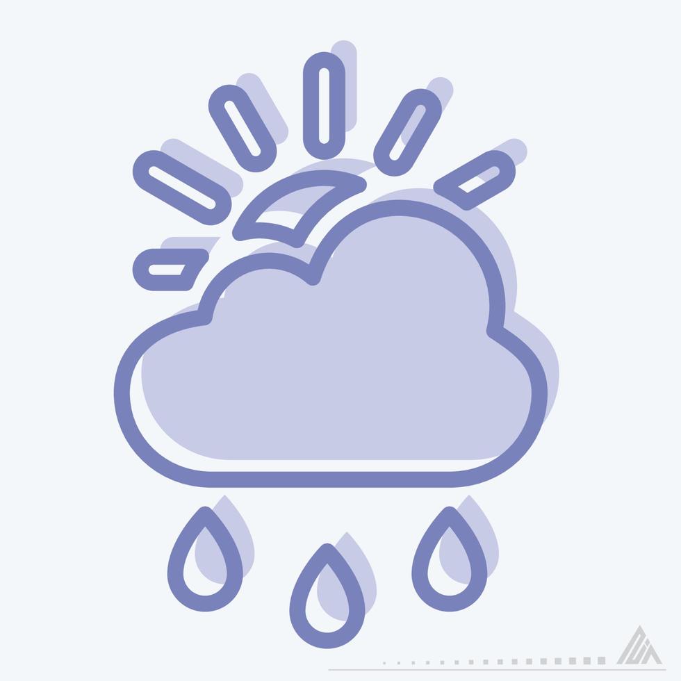Icon Rainy Day - Two Tone Style vector