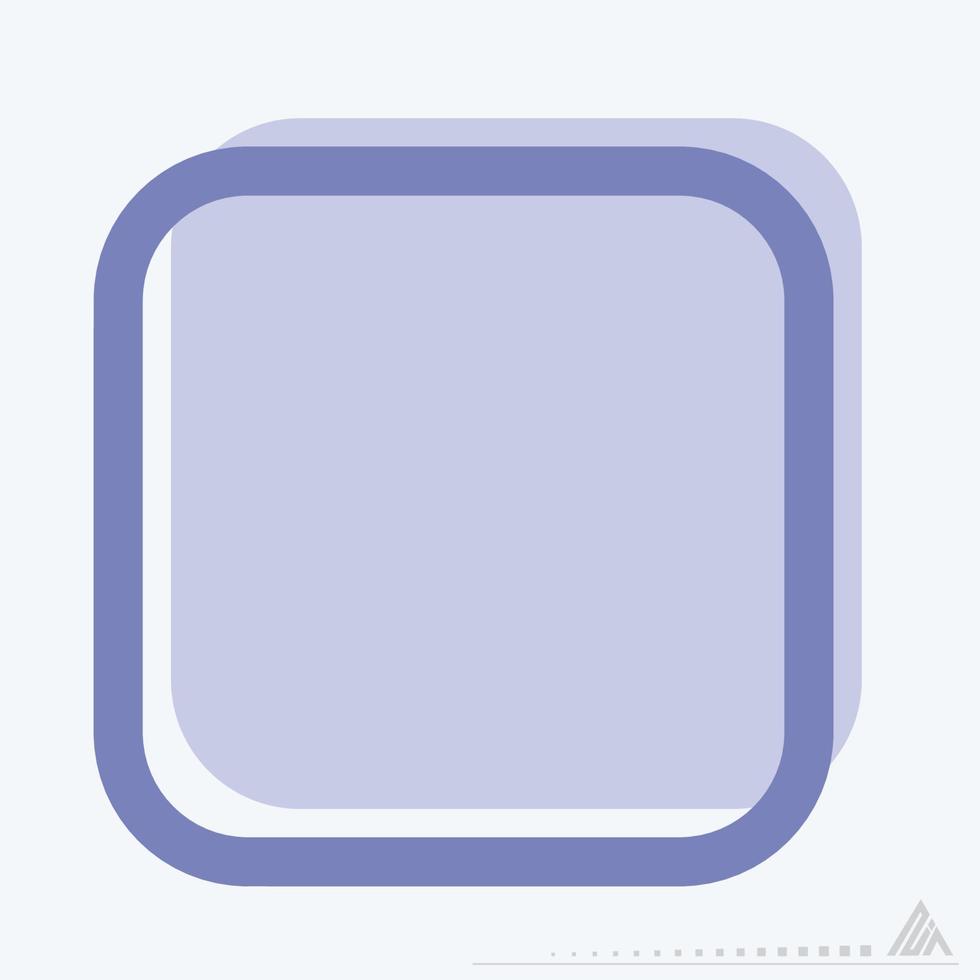 Icon Stop - Two Tone Style vector