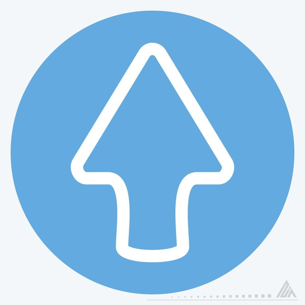 Icon Up - Blue Eyes Style vector