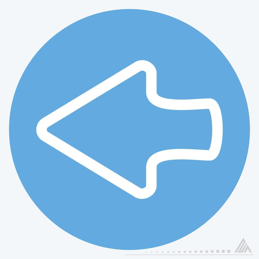 Icon Left 2 - Blue Eyes Style vector