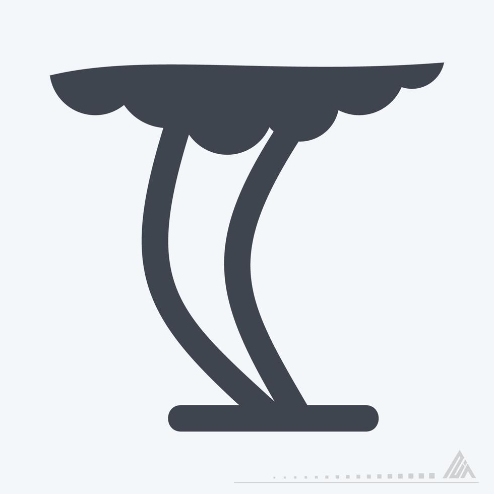Icon Tornado - Glyph Style vector