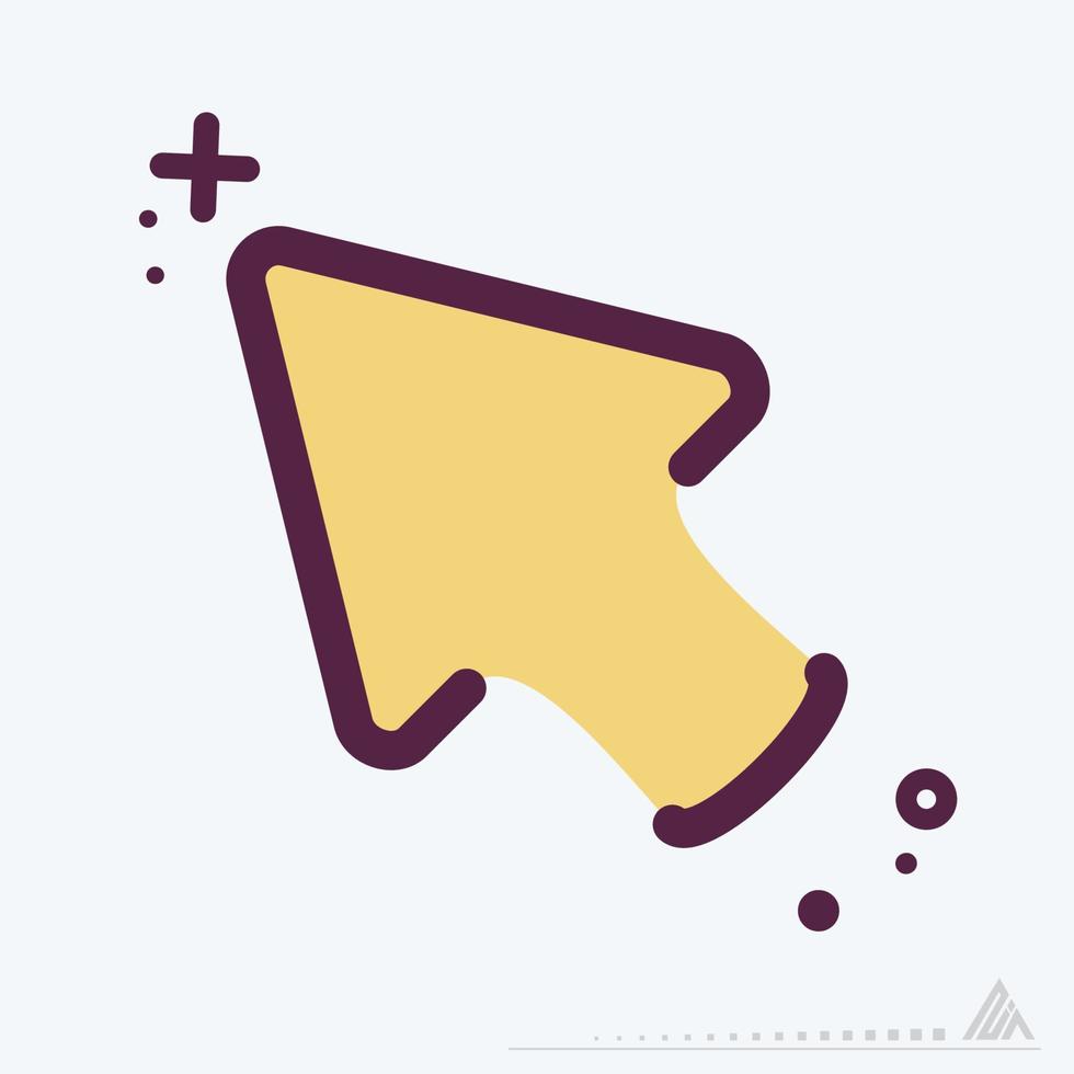 Icon Up Left - MBE Syle vector