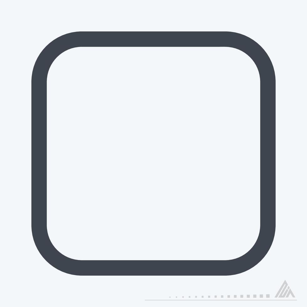 Icon Stop - Line Style vector
