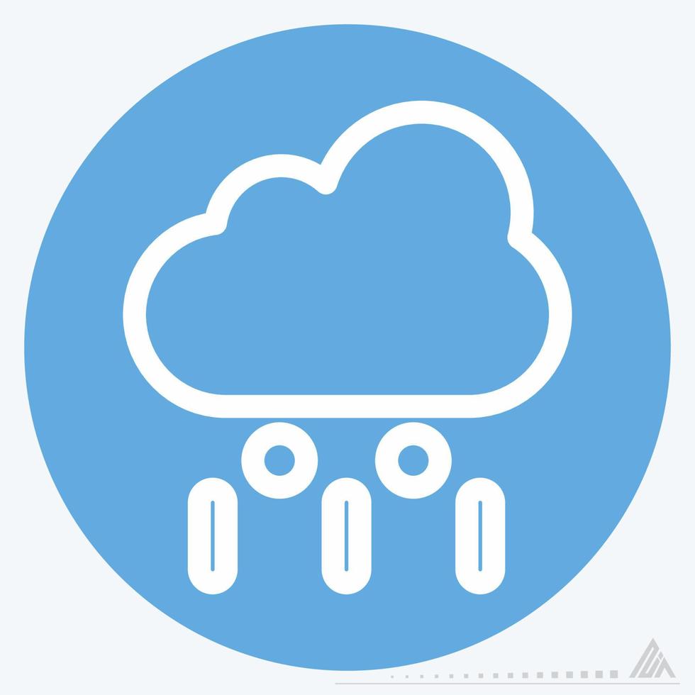 Icon Rainfall - Blue Eyes Style vector