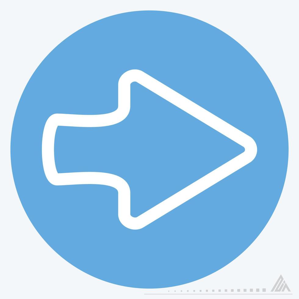 Icon Right 2 - Blue Eyes Style vector