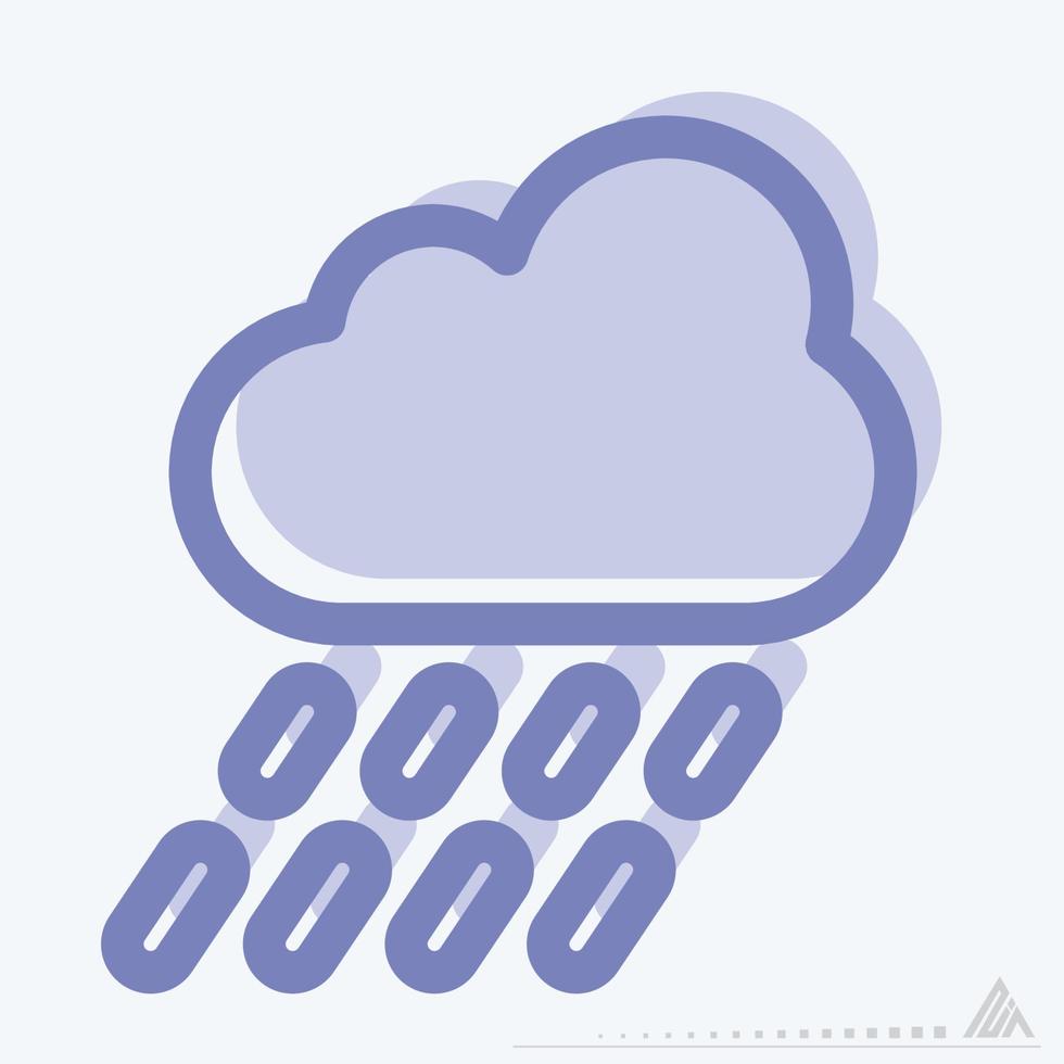 Icon Freezing Rain - Two Tone Style 3795930 Vector Art at Vecteezy