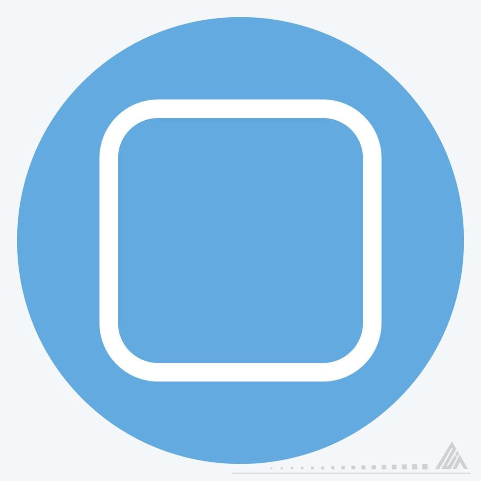 Icon Stop - Blue Eyes Style vector