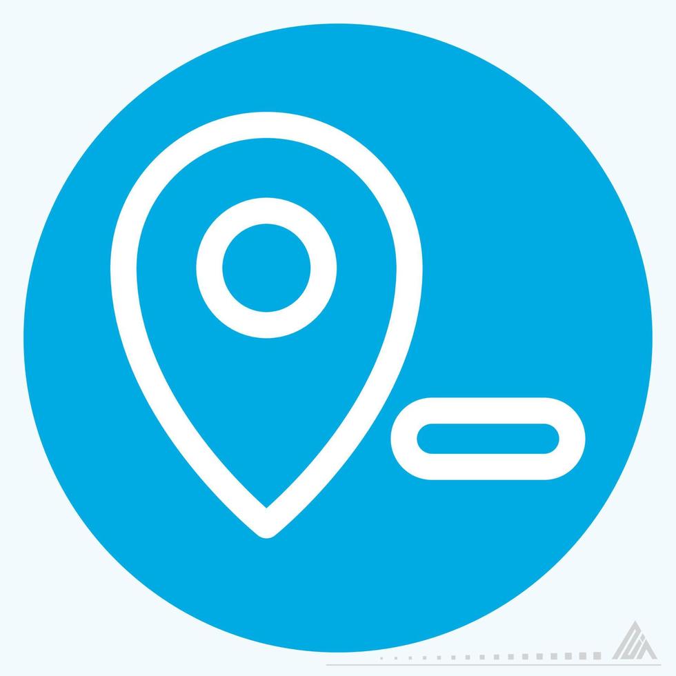 Icon Gps Remove - Blue Eyes Style vector